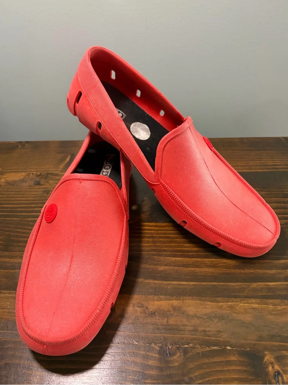 Izod Men’s Aqua Boat Shoes Red Slip-On Shoe (Size 8 USA, 39 BRA)